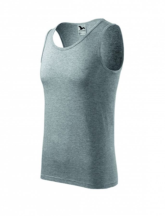 Pánské tričko bez rukávu CORE 142 tm. šedý melír vel. L - Obrázek Pánské tričko bez rukávu CORE 142 tm. šedý melír vel. L - Obrázek